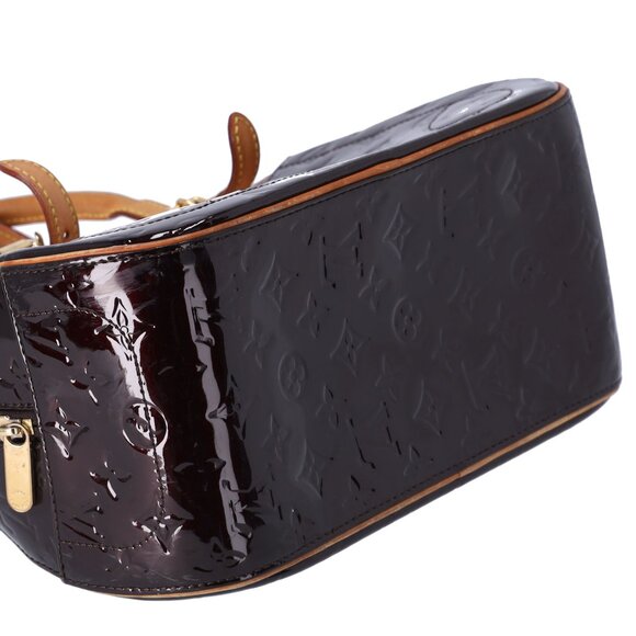 Louis Vuitton Summit Drive Monogram Vernis Handbag M93516 Amarante - Picture 6 of 9